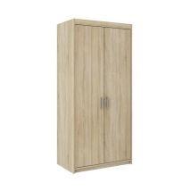 Armoire Tucson 112 En Chêne Sonoma 191x90x53cm – Portes Avec Charnières – Installation Sans Perçage – Pour Fenêtres Aluminium/pvc – Stores Deco