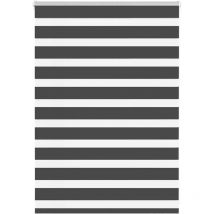 Store zèbre noir 115x100 cm largeur du tissu 110,9 cm polyester