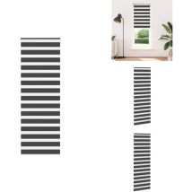 Store zèbre noir 70x200 cm largeur du tissu 65,9 cm polyester - Store Zébré - Stores Zébrés - Store à Enrouleur Zébré - Double Store à Enrouleur