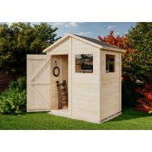 Storehaus - berging stijl (zadeldak) van de marktleider ✓Koop in termijnen ✓Gratis levering ✓5 jaar garantie ✓Beste online winkel tuin 2022 Naturel ,