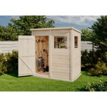 Storehaus - Cabane à outils Stefano s Naturel , 12 mm Épaisseur de paroi 186,2 x 126,2 cm