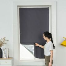 Stores à ventouses athermiques pour fenêtres de toit réflecteurs de rayons de soleil Ventouses 60x120 cm gris foncé