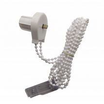 STORES DECO - Poulie et chaînette pour store enrouleur - Blanc 1,5mt