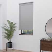 Madecostore - Store enrouleur tamisant thermique revers alu h190cm - Gris clair - L184 x H190cm