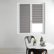 Store enrouleur jour et nuit 45 x 180 cm polyester daynight Gris