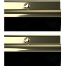 03 AM0050914G Bds parte inferiore della porta gomma paraspifferi Seal, oro, 914 mm, set di 2 pezzi - Stormguard