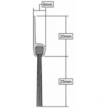 Stormguard - Draught Excluder pvc Bottom Door / Garage Brush Seal White 914mm