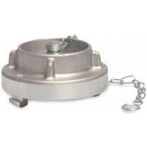 Bevo - Storz Blindkupplung Endkappe mit Kette - Aluminium Typ 110A