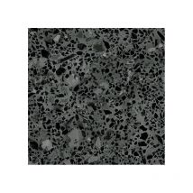 Carrelage sol / mur effet terrazzzo noir 20x20 cm STRACCIATELLA BATTUTO GRAFITO (vendu par boite de 1m2)
