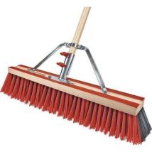 Straßenbesen Bulldozer PET + Elaston Länge 600 mm rot/schwarz