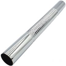 Tycner - Straight Bendable Pipe 32mm Drain Waste Trap Chrome Replacement 300mm Long