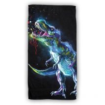 Ac-deco - Dinosaur Baumwolle Strandtuch Frottee Badetuch mit Premium Druck, 70x140 cm