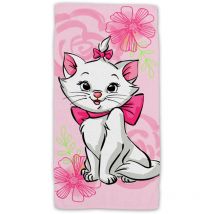 Disney Marie Cat Baumwolle Strandtuch Frottee Badetuch mit Premium Druck, 70x140 cm