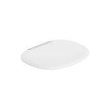 Goman - Strapontin Elida en pu blanc fixation alu, 398x57x338mm avec fixation