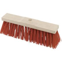 Nölle Profi Brush – Straßenbesen Elaston 40cm – 18 Borstenreihen – Sattelholz – Rot – Für Stiel-Ø 28mm