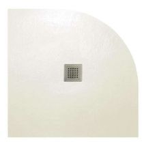 Viertelkreis-Duschwanne strato 90x90 cm - Beige - Widerstandsfähig und einfach zu installieren - Badezimmer - Dusche