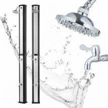 Strattore - Douche Solaire - Sunny en Noir/Argent