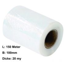 Markenlos - Strechtfolie 150 Meter X Breite 100 Mm, Transparent 10 Stück - Transparent