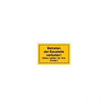 Strecken - Verbotsschild 250x150mm Betreten der Baustelle ve