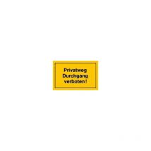 Itec - strecken - Verbotsschild 250x150mm Privatweg Durchgang verbo