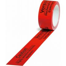 Transpak - strecken - Warnklebeband rouge Empf. Elektogeräte strecke (Par 36)