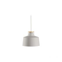 Street m Dome Plafón Colgante Plano Blanco 1x E27