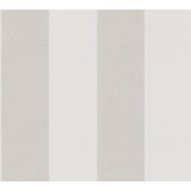 Streifen Tapete Profhome 948342 heißgeprägte Vliestapete leicht strukturiert in Textiloptik matt creme beige papyrus-weiß 5,33 m2