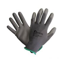 Fortis - Handschuh Fitter, PU/Nylon,grau, Gr.9
