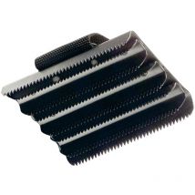 Striglia in ferro verniciato con passamano in nylon e denti fini