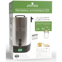 Le Pratique - Stérilisateur automatique en inox 2200w - Pour 14 bocaux de 1L - Avec écran lcd