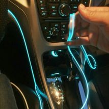 Stringa led elettroluminescente flessibile per decorazione interni auto Collegamento - dc 12V, Colore/Lunghezza - Verde 3 Metri