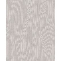 Edem - Stripes wallpaper wall 82050BR56 vinyl wallpaper textured with wavy lines subtly glittering grey platinum grey white 7.95 m2 (85 ft2)