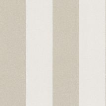 Profhome - Papier peint à rayures 375543 papier peint intissé légèrement texturé avec des rayures mat beige blanc-crème 5,33 m2