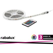Striscia A Led 19w In Plastica Bianca Ip44 B: 500 Cm H: 0,2 Cm Dimmabile Con Telecomando