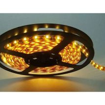 Planet Shop - Striscia Led Luce Calda Smd 5050 Bobina Strip Adesiva 5 M Metri 300 Led Gialla