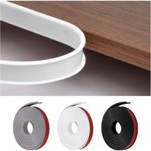 U-kantenband, Flexibler Tpe-möbelkantenschutz, Klebekante Zum Beschriften, Autotüren, Tischecken, Sperrholz (5 M X 18 Mm, Weiß)
