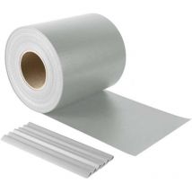 Striscia Frangivista In Pvc + 20 Clip (450 Gr/M) Cm. 19X35 m Col. Grigio