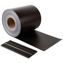 Striscia Frangivista Marrone in pvc 19x350 cm per Cancello e Recinzione