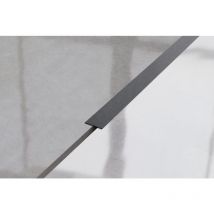 Striscia in acciaio inossidabile decorativa per pareti 2cm x 270cm - nero satinato