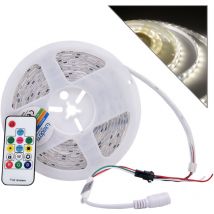 Striscia led IP65 120 led/m con luce naturale 4000K ed effetto pioggia - flessibile e prolungabile alta luminosita'