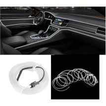 Striscia LED Interni Auto 5M Luce Decorativa Atmosfera Tagliabile Bianco 03037