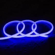 Striscia led Neon Regolabile 220V Circolare SFLEX14 IP65 su Misura Taglio ogni 100 cm Blu 35 m