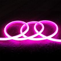 Striscia Led Neon Regolabile 220v Circolare Sflex17 Ip65 Su Misura Taglio Ogni 100 Cm Rosa 5 M