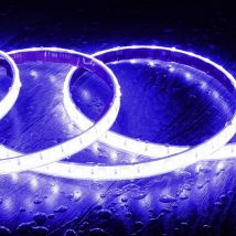 Efectoled - Striscia led rgb 220V ac SMD5050 Silicone flex 60 LED/m IP67 su Misura Larghezza 12mm Taglio ogni 100 cm con Telecomando 1 m