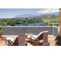 Striscia ombreggiante Frangivista in Pvc per cancelli balconi e ringhiere - Grigio