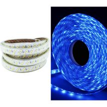 Striscia led 5MT controsoffittatura luce blu flessibile tripla fila 5730 smd