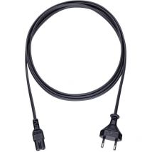 Strom Anschlusskabel [1x Euro-Stecker - 1x Kleingeräte-Buchse C7] 5.00 m Schwarz Oehlbach Powercord