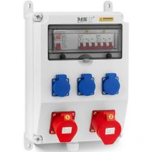 Stromverteiler 3 x Schuko 2 x cee fi + Leitungsschutzschalter