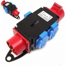Apex - Stromverteiler 55472 Baustromverteiler 1x400V 3x230V 16A Kraftstrom Adapter
