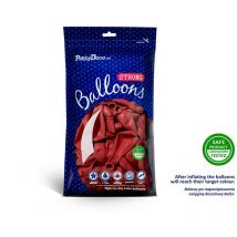 Strong Balloons 27cm, Pastell Mohnrot (1 Packung / 100 Stück)